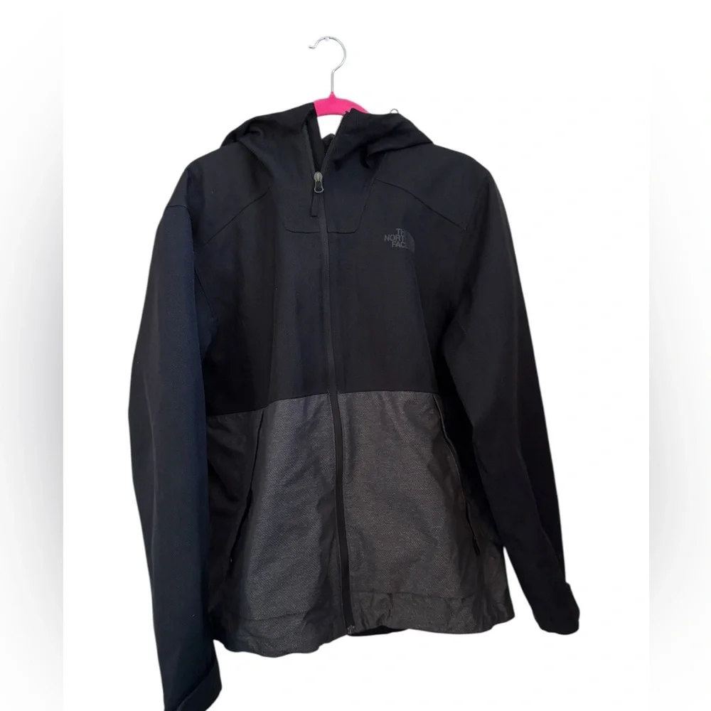 The North Face Men’s Millerton Hooded Dry Vent Jacket Black Gray Size Large